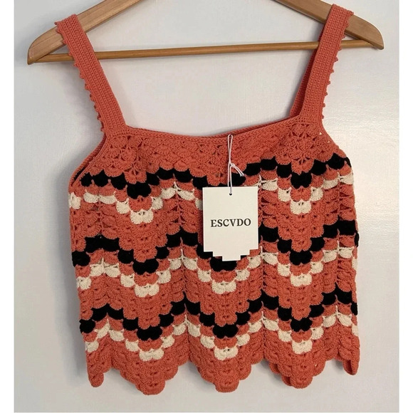 BNWT Escvdo Marea Crochet Top Size XS - Picture 12 of 12
